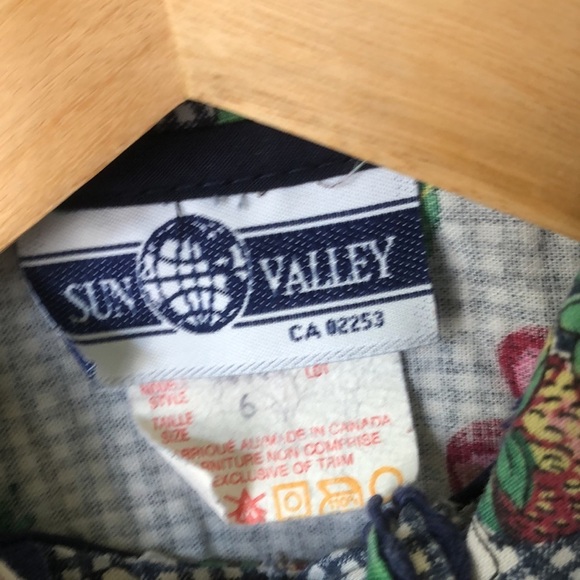 Vintage | Sun Valley girls’ cotton strawberry dress - Picture 5 of 5